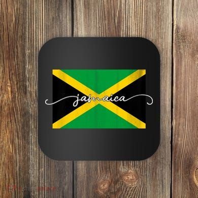 Proud Jamaican Flag Jamaica Pride Coaster