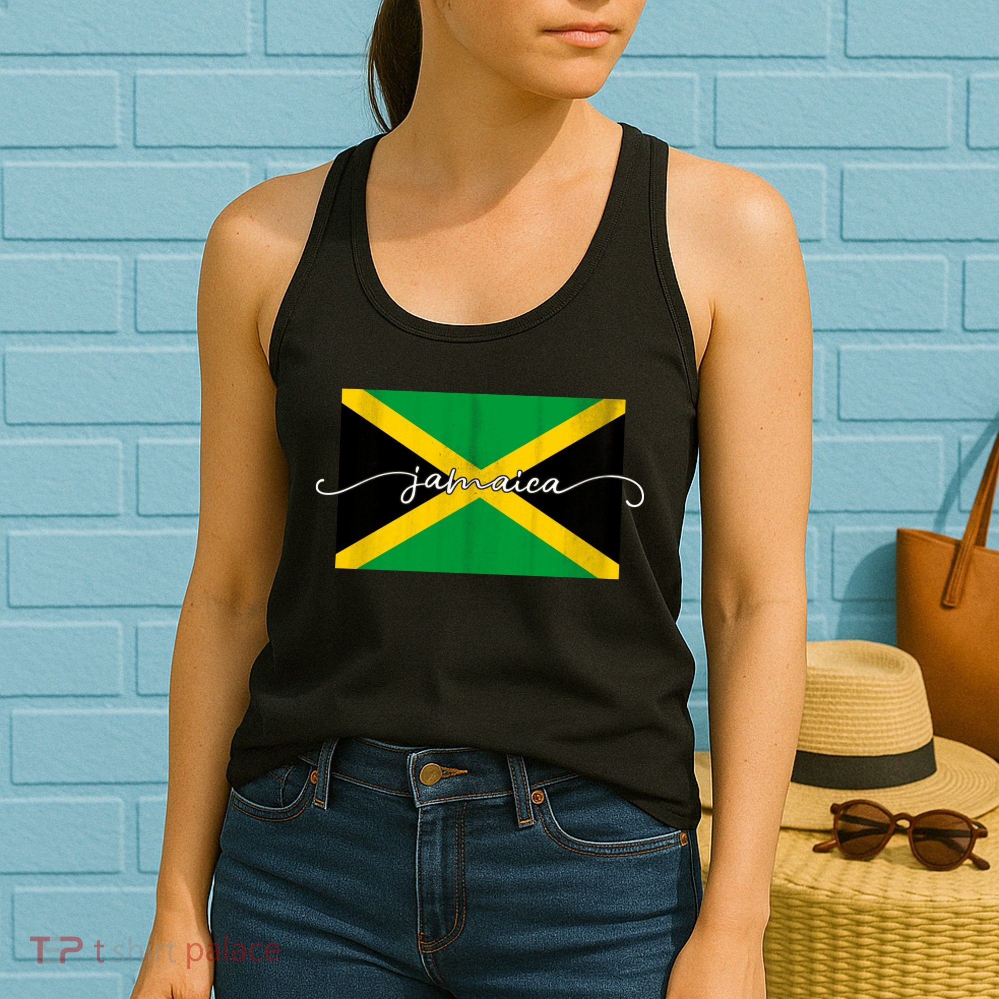 Proud Jamaican Flag Jamaica Pride Women's Tank Top