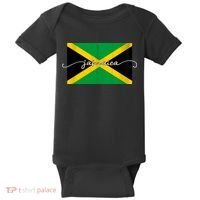 Proud Jamaican Flag Jamaica Pride Baby Bodysuit thumb 0