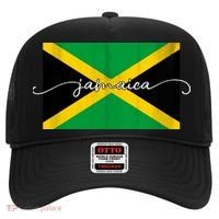 Proud Jamaican Flag Jamaica Pride Hat thumb 0