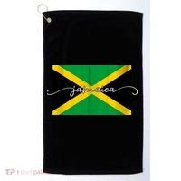 Proud Jamaican Flag Jamaica Pride Golf Towel thumb 0