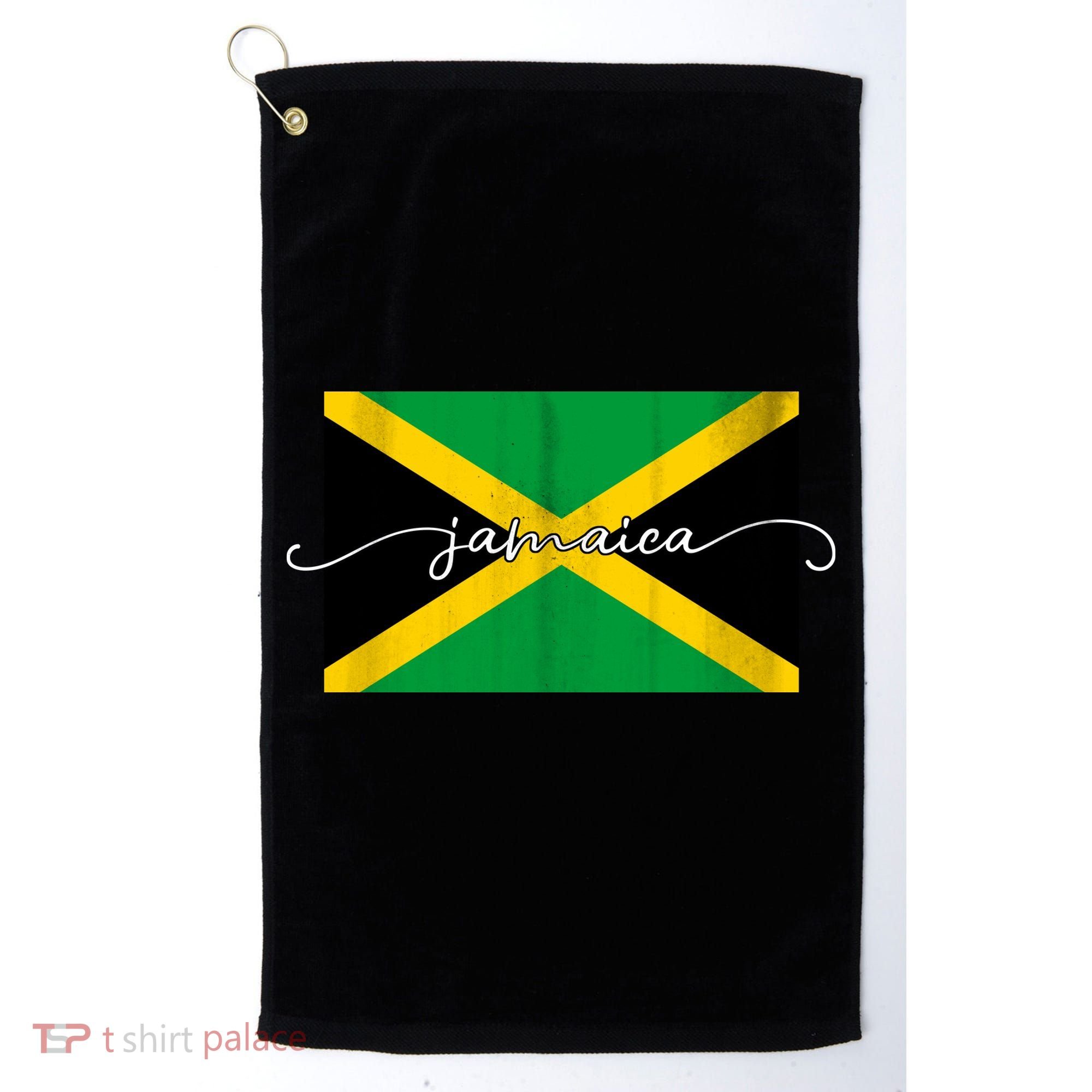 Proud Jamaican Flag Jamaica Pride Golf Towel