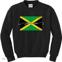 Proud Jamaican Flag Jamaica Pride Kids Sweatshirt thumb 0