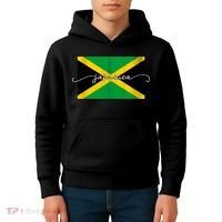 Proud Jamaican Flag Jamaica Pride Kids Hoodie thumb 4