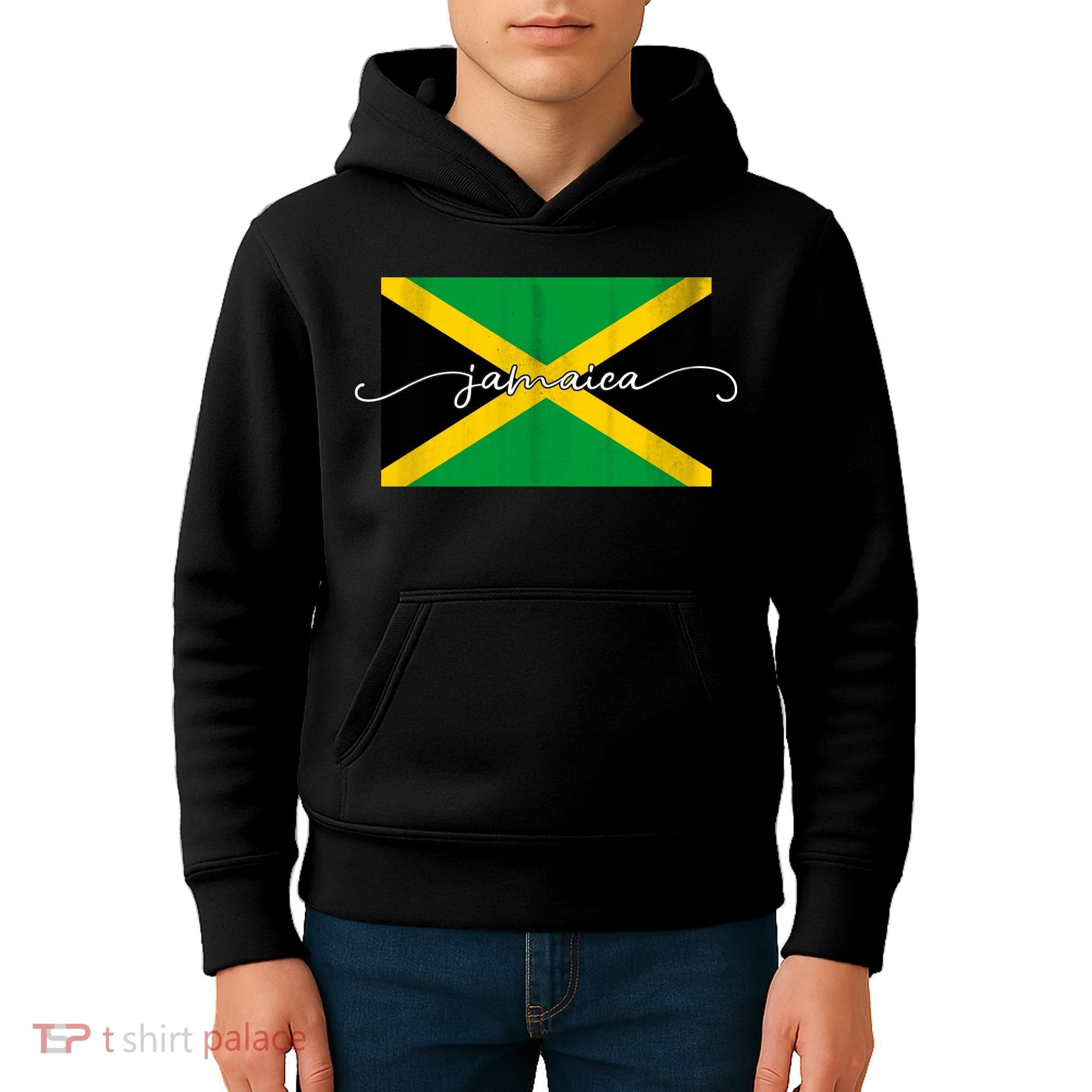 Proud Jamaican Flag Jamaica Pride Kids Hoodie