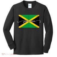 Proud Jamaican Flag Jamaica Pride Kids Long Sleeve Shirt thumb 0