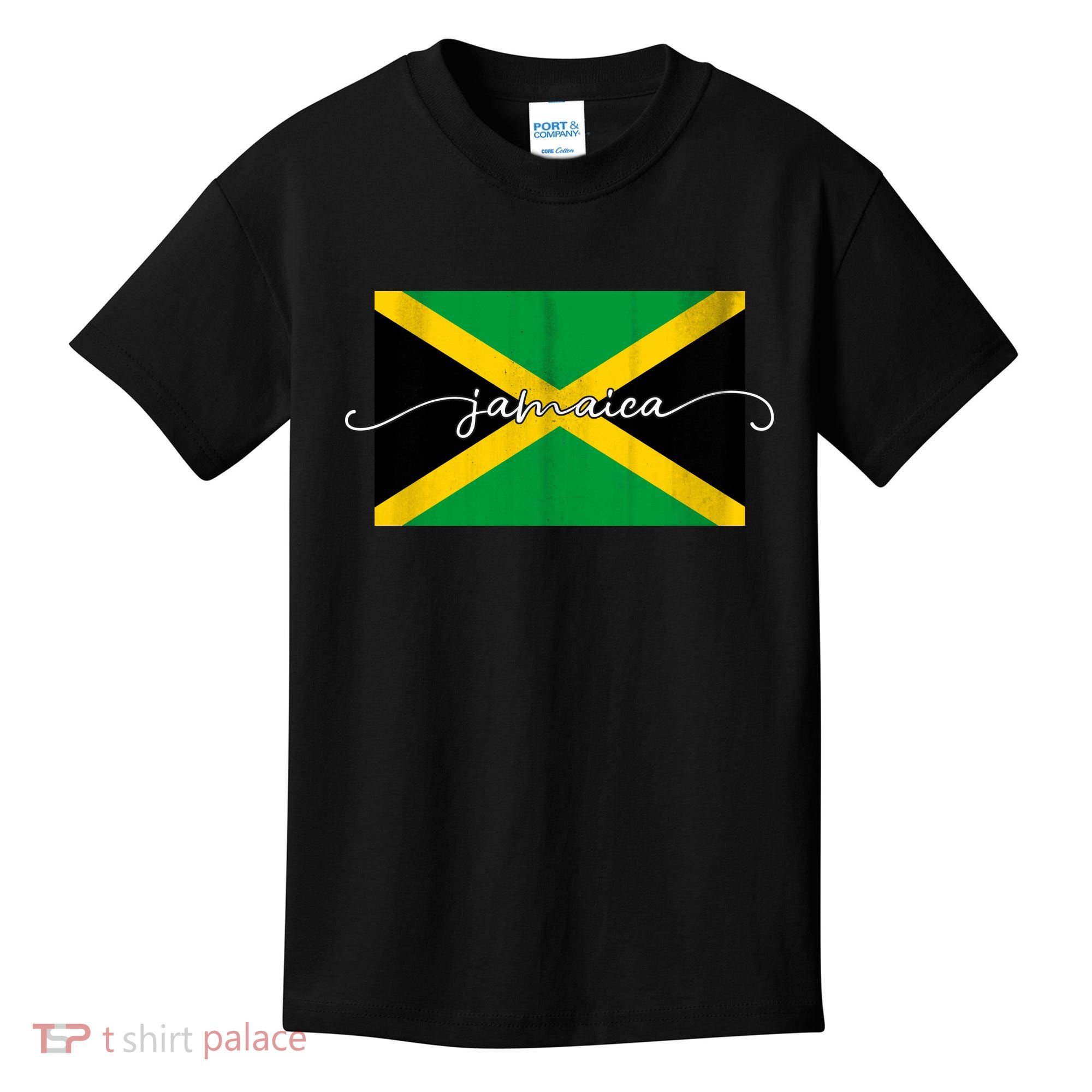 Proud Jamaican Flag Jamaica Pride Kids T-Shirt