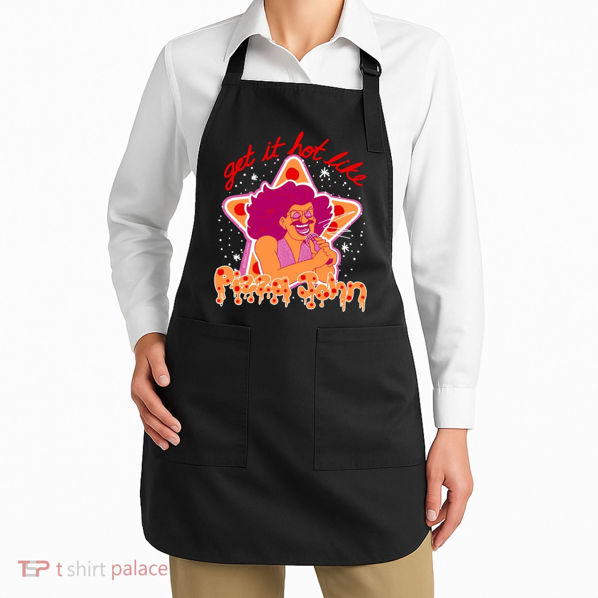 Pizza John Get It Hot Like Apron