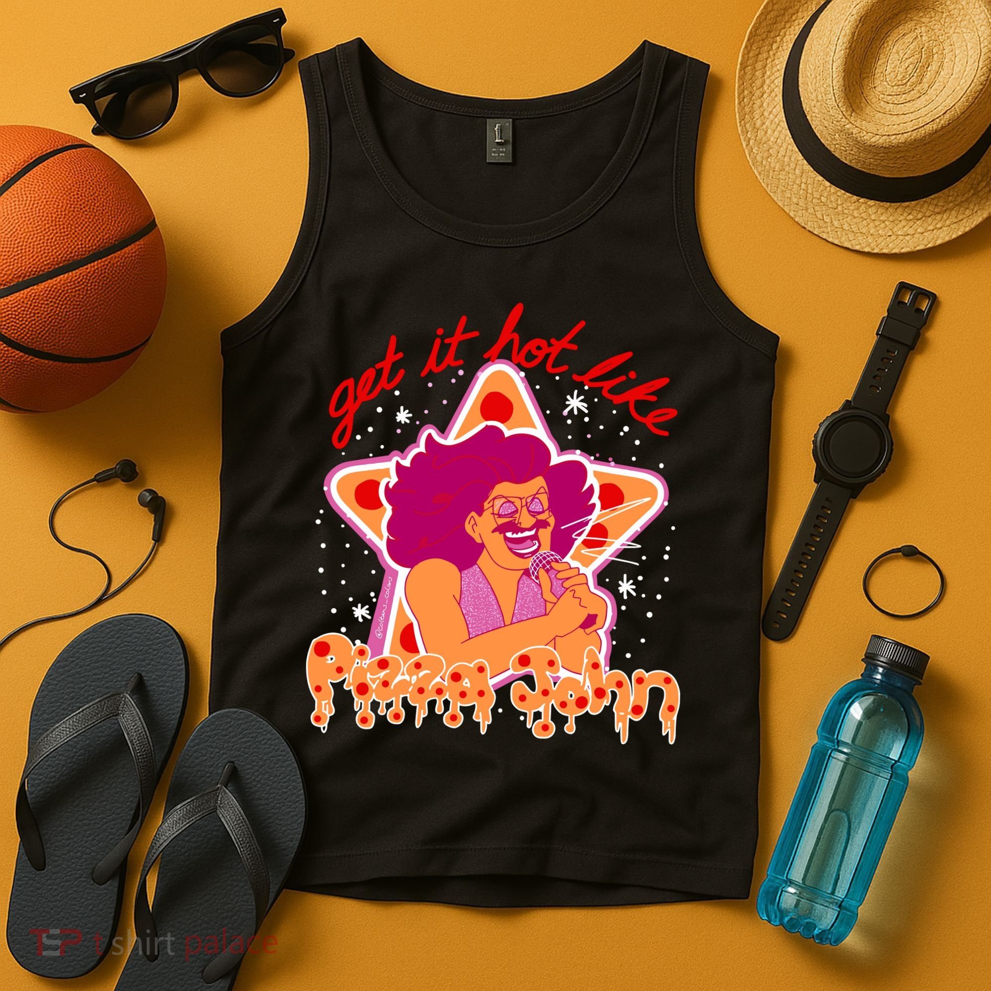Pizza John Get It Hot Like Tank Top