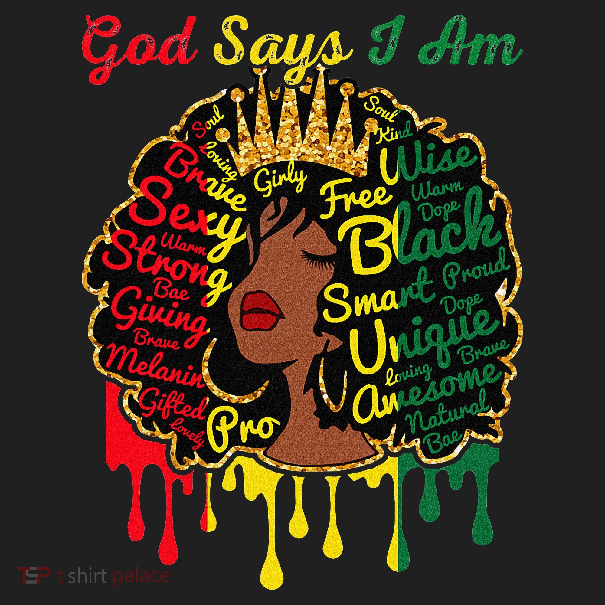 Proud Juneteenth God Says I Am Black History Month Women's Sweatshirt
