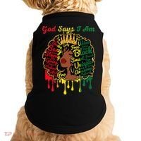 Proud Juneteenth God Says I Am Black History Month Doggie Tank thumb 0