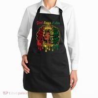 Proud Juneteenth God Says I Am Black History Month Apron thumb 2