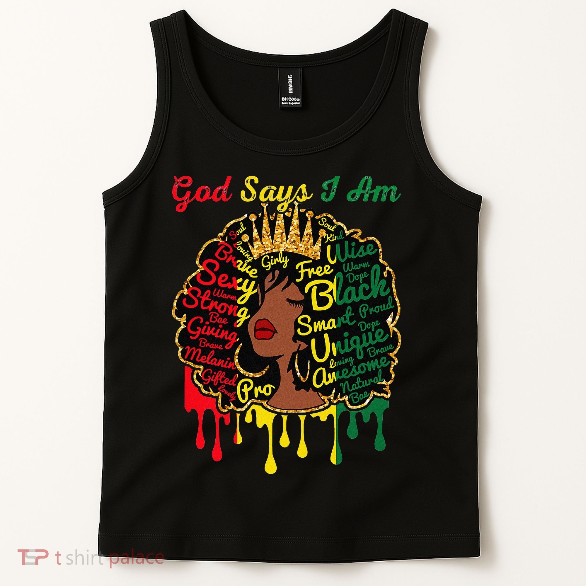 Proud Juneteenth God Says I Am Black History Month Tank Top