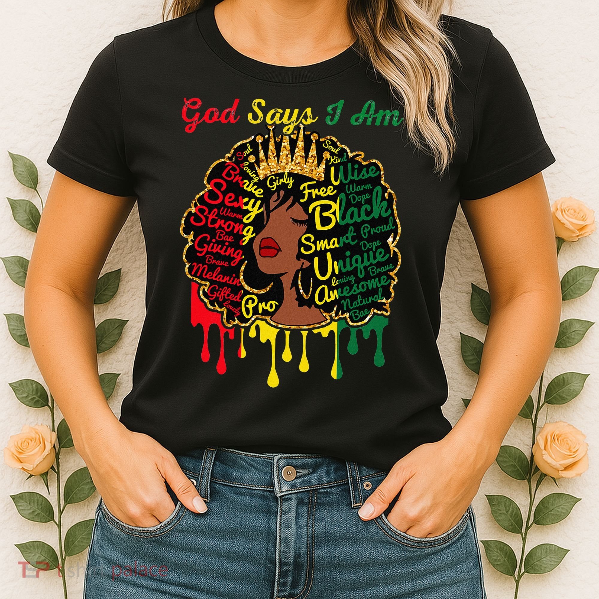 Proud Juneteenth God Says I Am Black History Month Women's T-Shirt