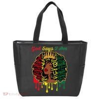 Proud Juneteenth God Says I Am Black History Month Tote Bag thumb 0