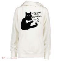 Pun Joke I Found This Humerus Humorous Cat Lover Womens Funnel Neck Pullover Hood thumb 0