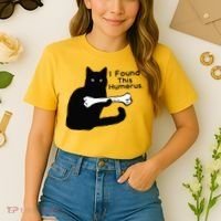 Pun Joke I Found This Humerus Humorous Cat Lover Comfort Colors Boxy T-Shirt thumb 2