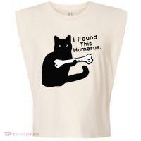 Pun Joke I Found This Humerus Humorous Cat Lover Garment-Dyed Women's Muscle Tee thumb 0