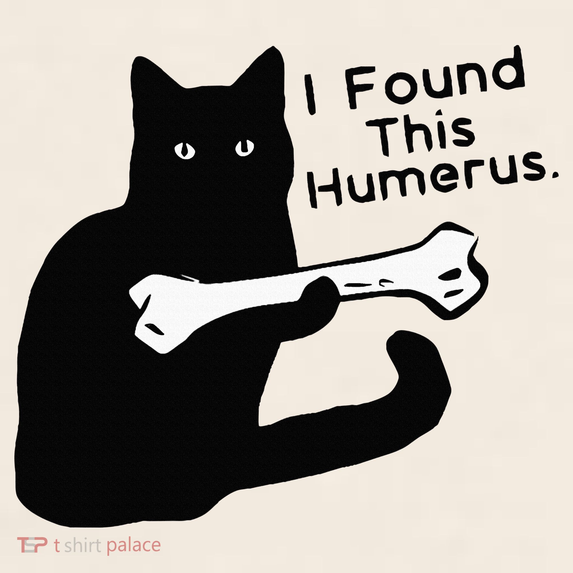 Pun Joke I Found This Humerus Humorous Cat Lover Garment-Dyed Women's Muscle Tee