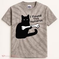Pun Joke I Found This Humerus Humorous Cat Lover Kids Tie-Dye T-Shirt thumb 0