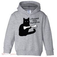 Pun Joke I Found This Humerus Humorous Cat Lover Toddler Hoodie thumb 0
