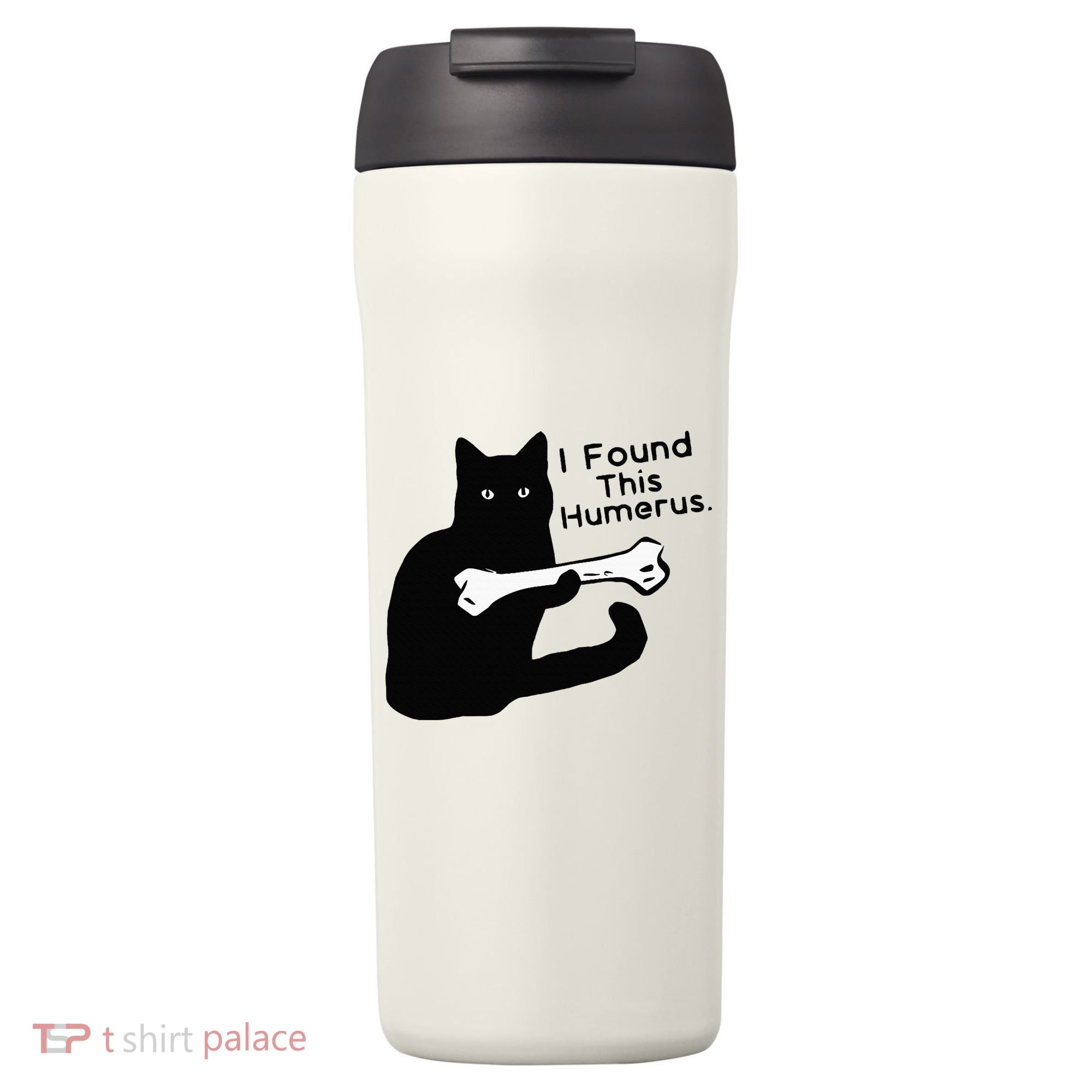 Pun Joke I Found This Humerus Humorous Cat Lover 24oz Duet Stainless Steel Tumbler