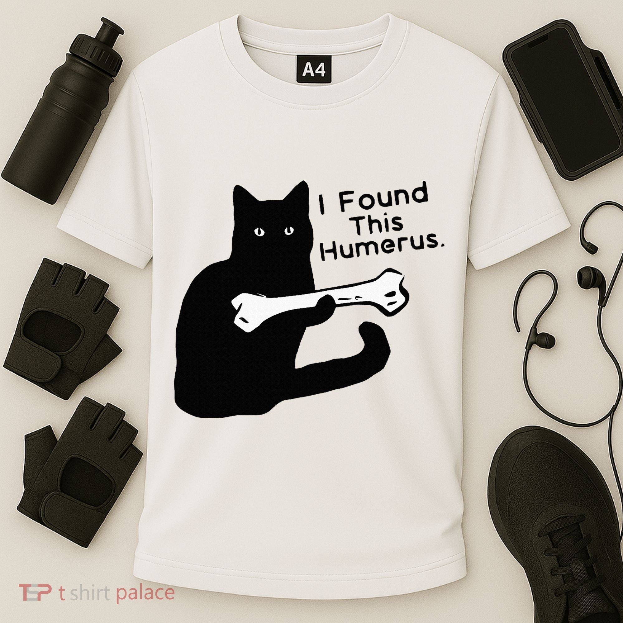 Pun Joke I Found This Humerus Humorous Cat Lover Cooling Performance Crew T-Shirt