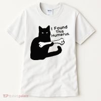 Pun Joke I Found This Humerus Humorous Cat Lover Tall T-Shirt thumb 0