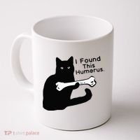 Pun Joke I Found This Humerus Humorous Cat Lover Coffee Mug thumb 0