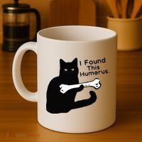 Pun Joke I Found This Humerus Humorous Cat Lover Coffee Mug thumb 4