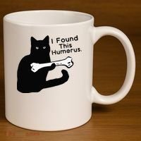 Pun Joke I Found This Humerus Humorous Cat Lover 11oz C Handle Ceramic Mug thumb 3