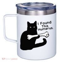 Pun Joke I Found This Humerus Humorous Cat Lover 12oz Stainless Steel Coffee Mug thumb 2