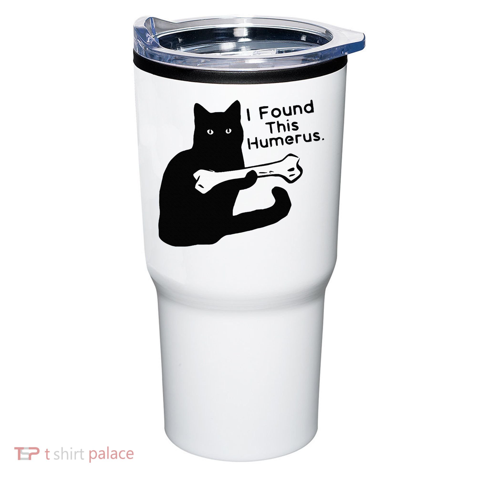 Pun Joke I Found This Humerus Humorous Cat Lover Tumbler