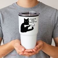Pun Joke I Found This Humerus Humorous Cat Lover Tumbler thumb 2