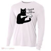 Pun Joke I Found This Humerus Humorous Cat Lover Cooling Performance Long Sleeve Crew thumb 0