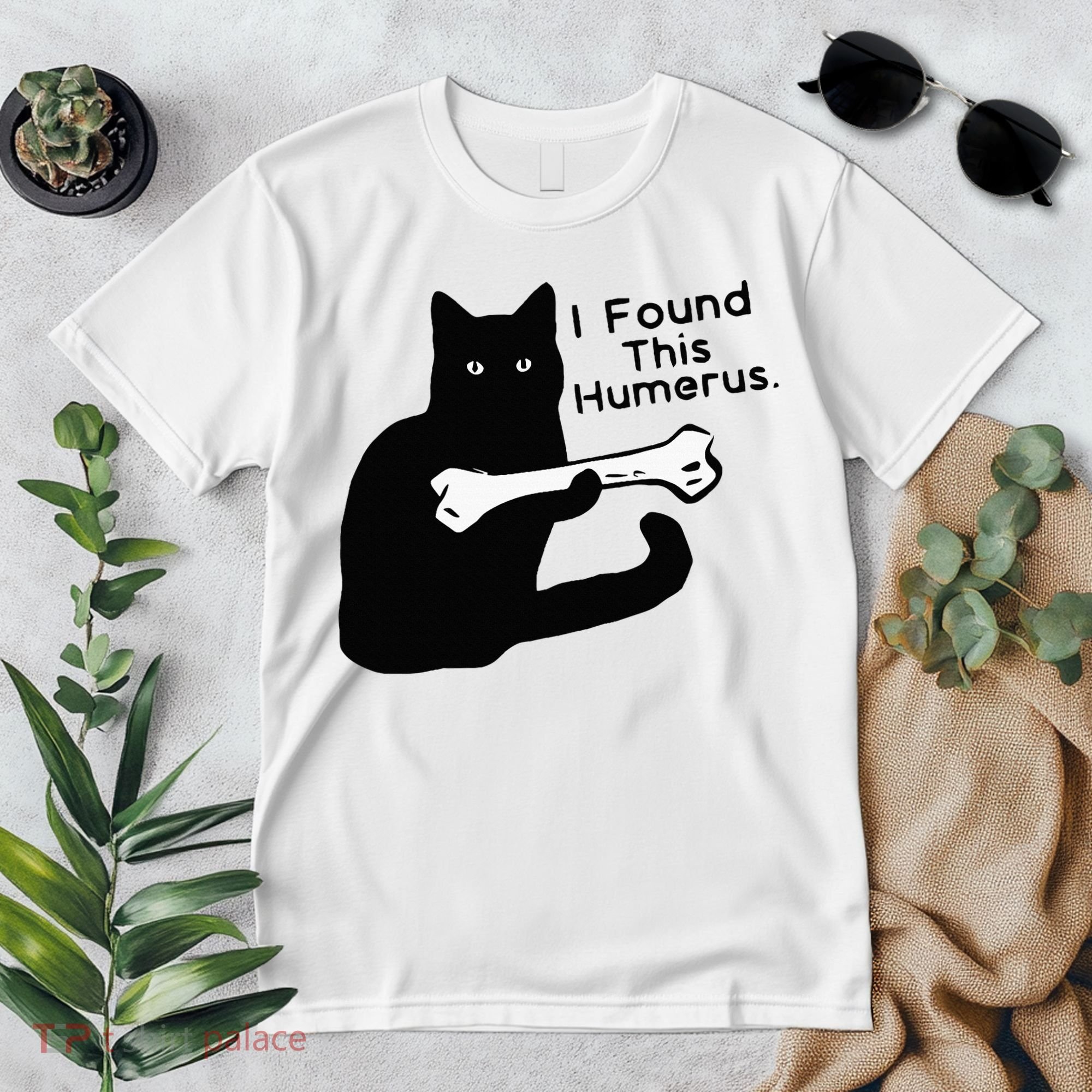 Pun Joke I Found This Humerus Humorous Cat Lover Premium T-Shirt