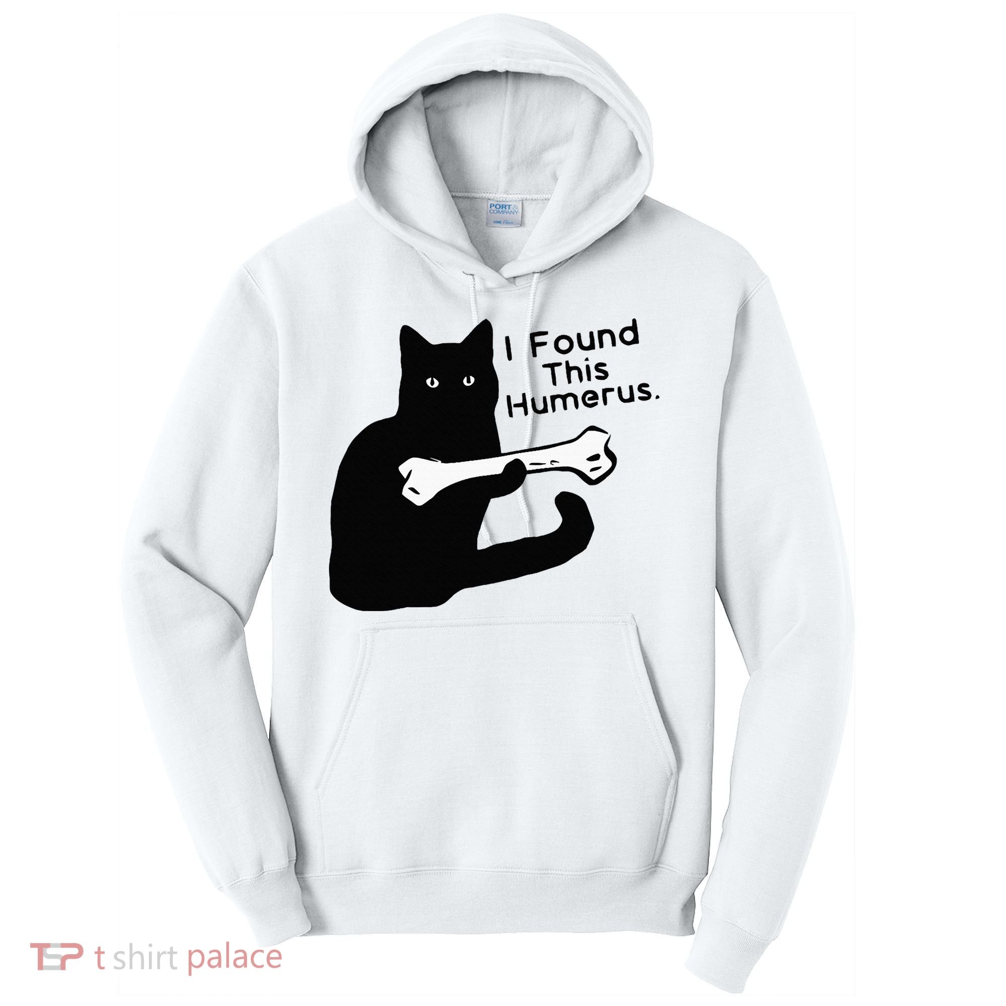 Pun Joke I Found This Humerus Humorous Cat Lover Tall Hoodie