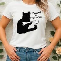 Pun Joke I Found This Humerus Humorous Cat Lover Women's T-Shirt thumb 2