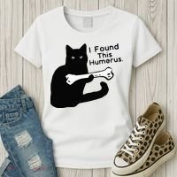 Pun Joke I Found This Humerus Humorous Cat Lover Women's T-Shirt thumb 3