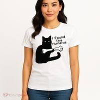 Pun Joke I Found This Humerus Humorous Cat Lover Women's T-Shirt thumb 4