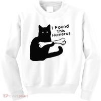 Pun Joke I Found This Humerus Humorous Cat Lover Kids Sweatshirt thumb 0