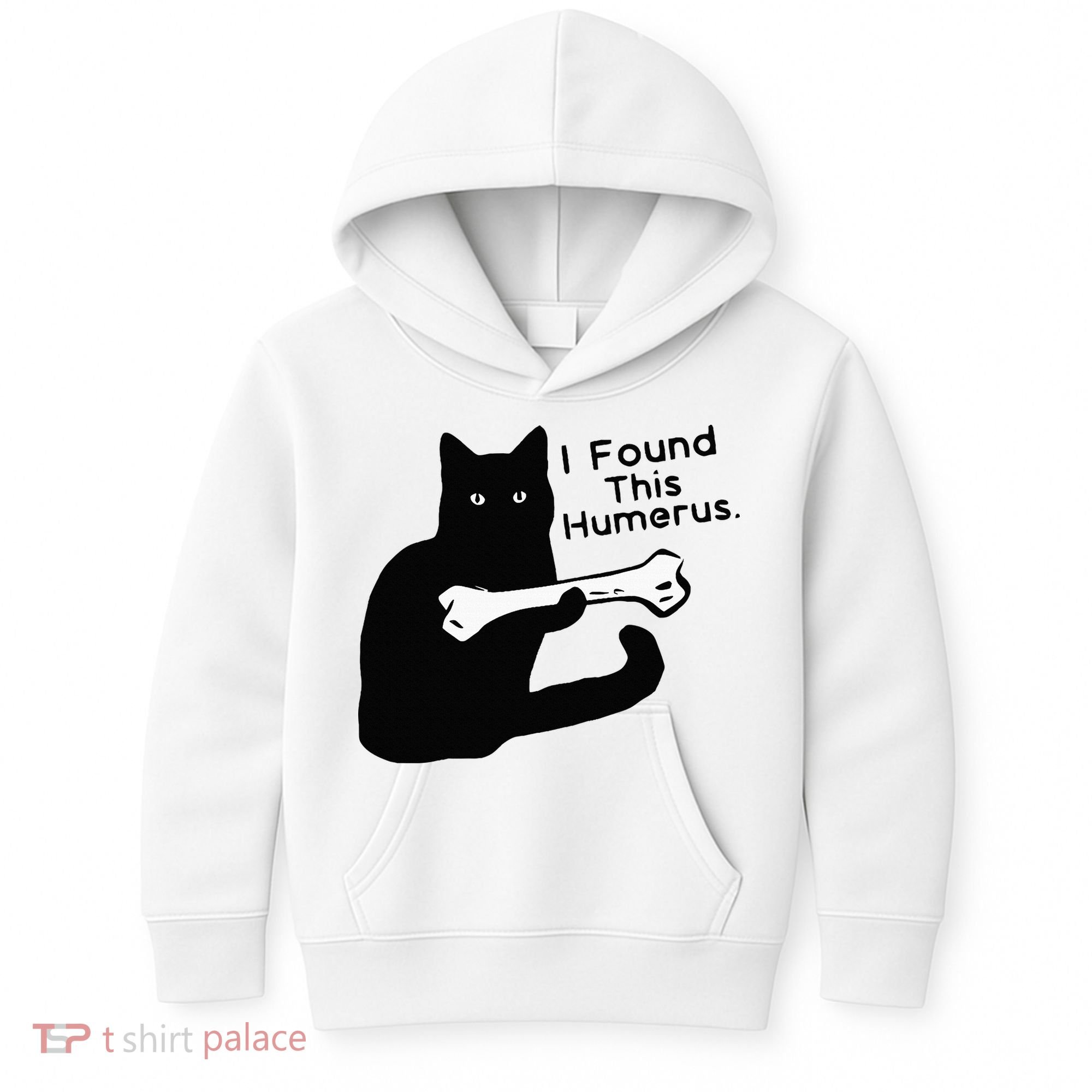Pun Joke I Found This Humerus Humorous Cat Lover Kids Hoodie