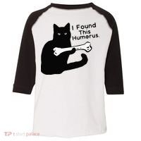 Pun Joke I Found This Humerus Humorous Cat Lover Toddler Fine Jersey T-Shirt thumb 0