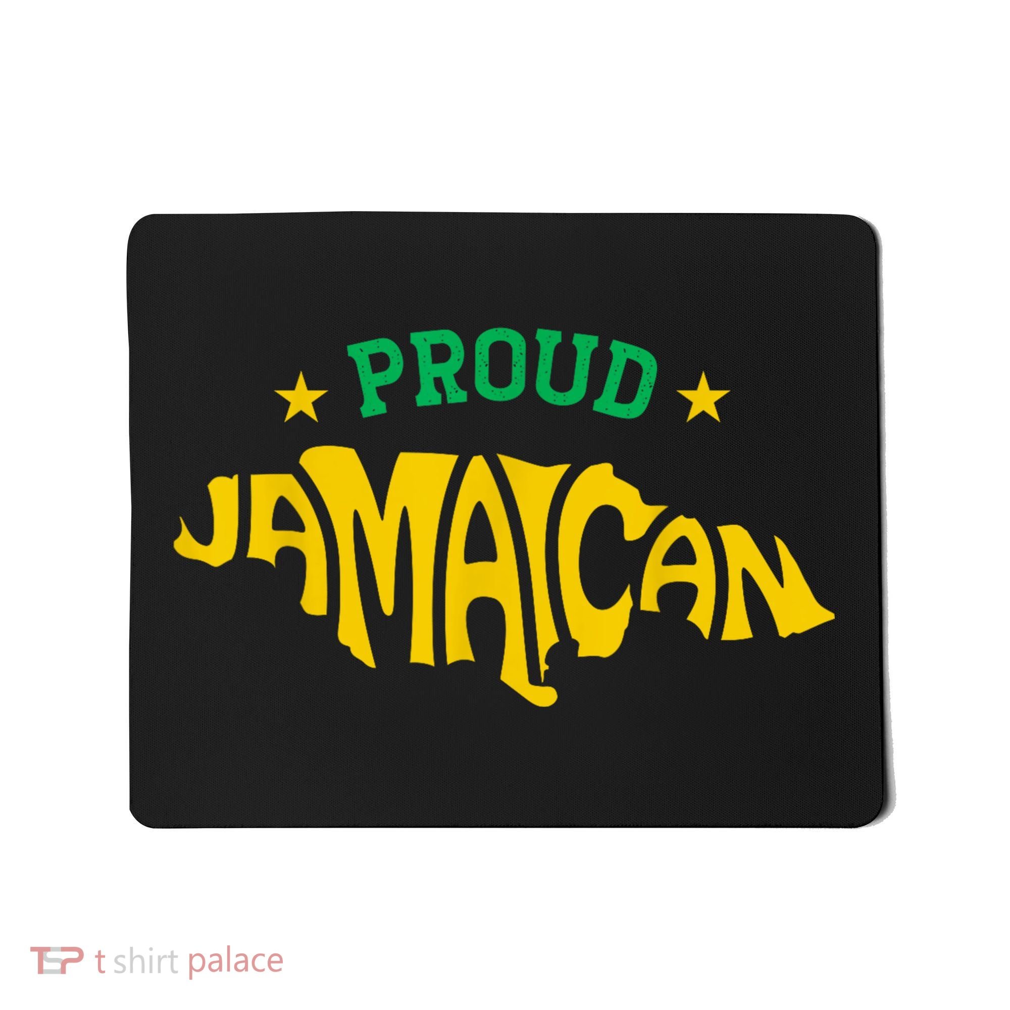 Proud Jamaican Jamaica Flag Map Souvenir Jamaican Mousepad
