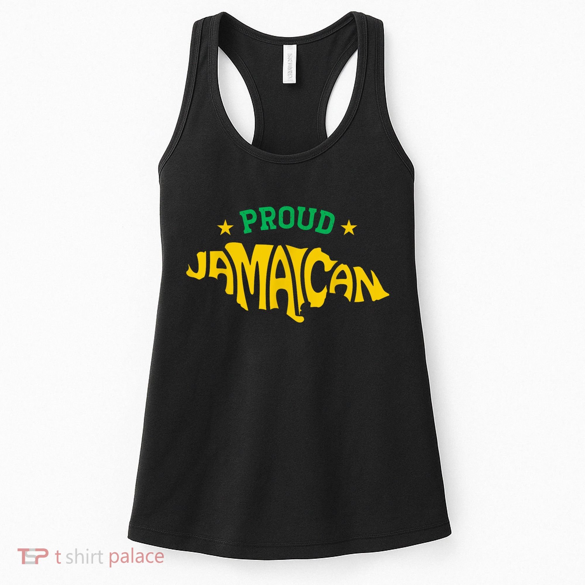 Proud Jamaican Jamaica Flag Map Souvenir Jamaican Women's Tank Top