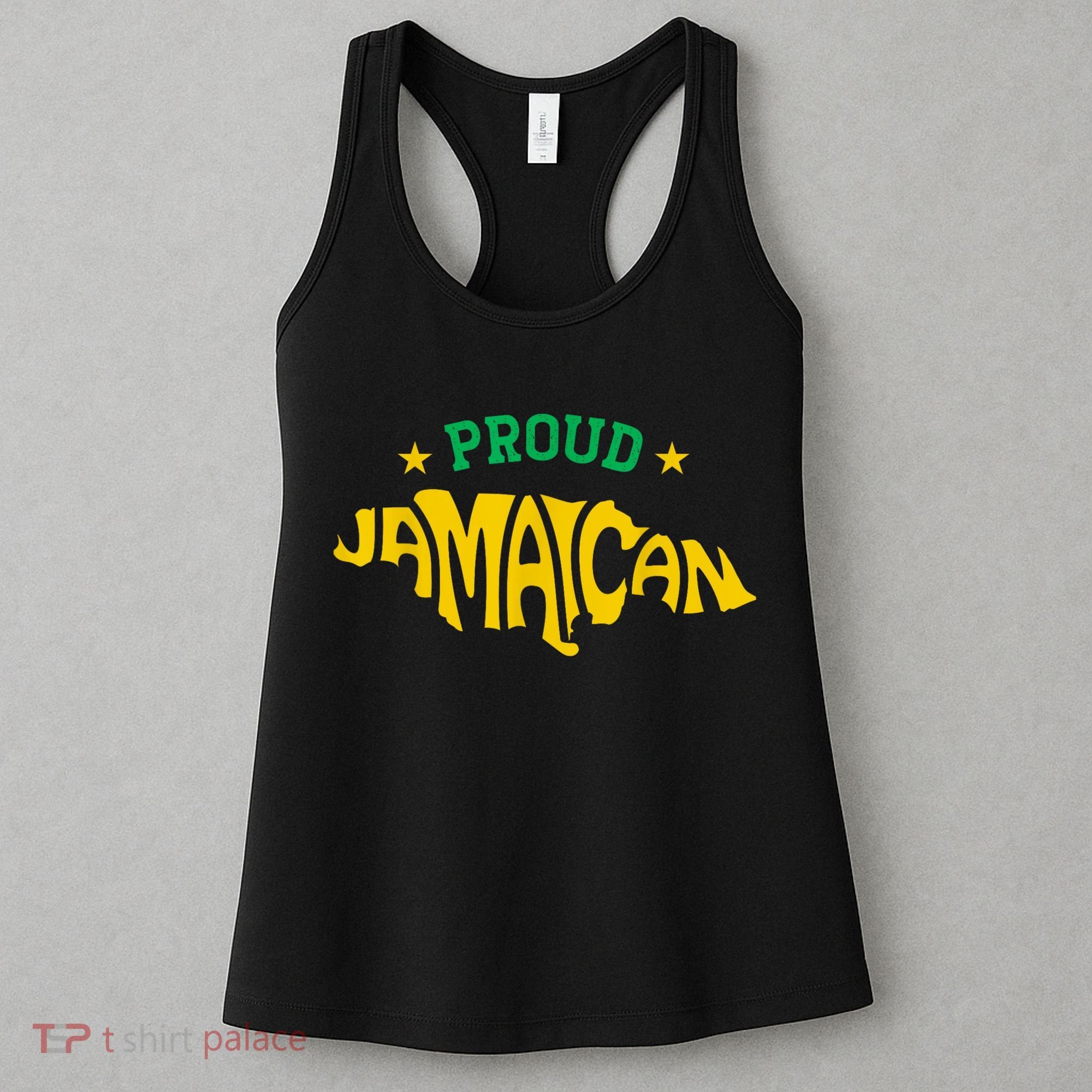 Proud Jamaican Jamaica Flag Map Souvenir Jamaican Women's Tank Top