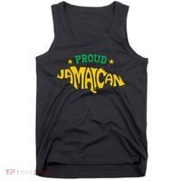 Proud Jamaican Jamaica Flag Map Souvenir Jamaican Tank Top thumb 0