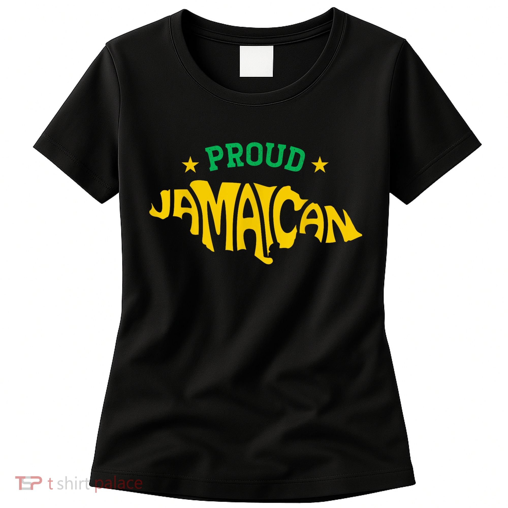 Proud Jamaican Jamaica Flag Map Souvenir Jamaican Women's T-Shirt
