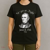 President James K Polk 1844 Campaign Slogan T-Shirt thumb 4