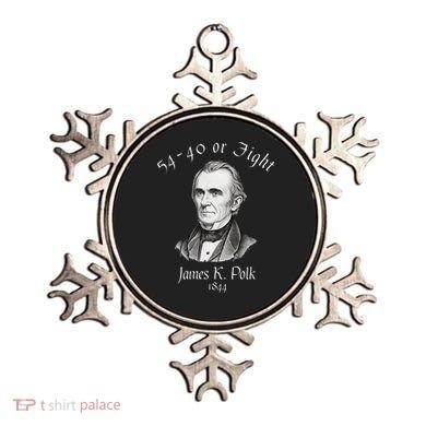 President James K Polk 1844 Campaign Slogan Ornament